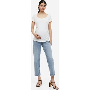 H & M & - MAMA Straight Ankle Jeans - Niebieski