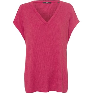 Różowa bluzka Zero z dekoltem w kształcie litery v w stylu casual