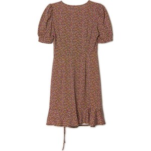 Sukienka Cropp z dekoltem w kształcie litery v z dzianiny z krótkim rękawem