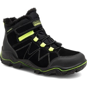 Czarne buty trekkingowe dziecięce Sprandi dla chłopców sznurowane