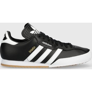 Czarne buty sportowe Adidas Originals w sportowym stylu sznurowane