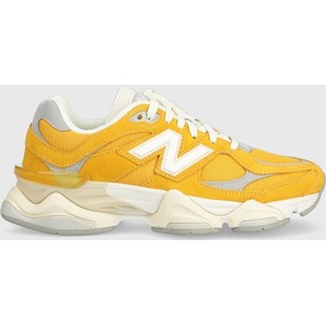 Żółte buty sportowe New Balance sznurowane
