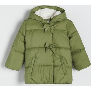 Zielona kurtka dziecięca Reserved z tkaniny