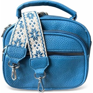Niebieska torebka Herisson w młodzieżowym stylu ze skóry ekologicznej