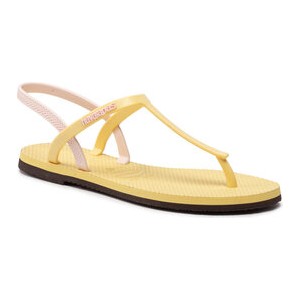 Żółte sandały Havaianas w stylu casual