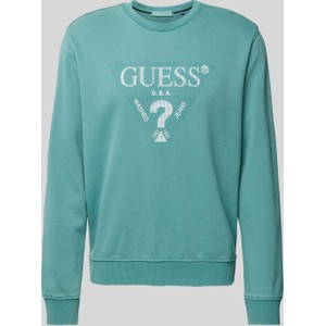 Bluza Guess z nadrukiem w młodzieżowym stylu z bawełny