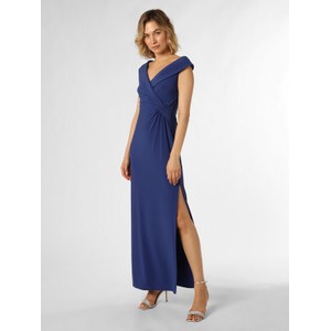 Niebieska sukienka Ralph Lauren z krótkim rękawem maxi