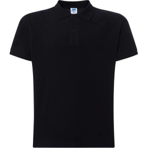 Czarny t-shirt jk-collection.pl w stylu casual z krótkim rękawem