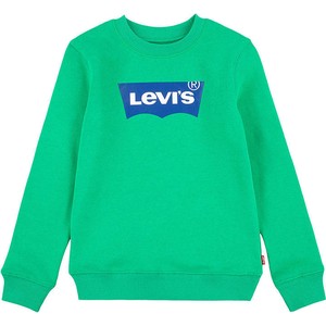 Zielona bluza dziecięca Levis z bawełny