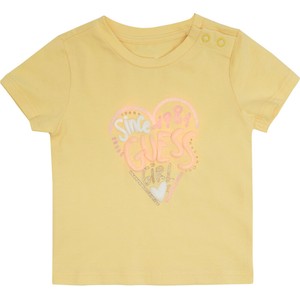 Żółta bluzka dziecięca Guess dla dziewczynek