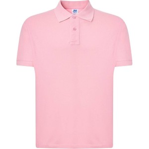 Różowy t-shirt JK Collection z bawełny w stylu casual