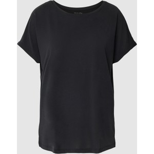 Czarny t-shirt Christian Berg Woman z krótkim rękawem w stylu casual z okrągłym dekoltem