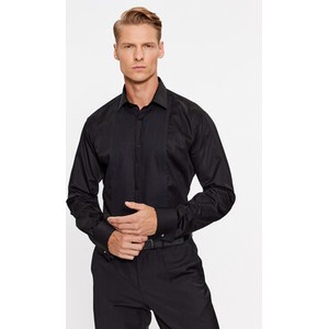 Czarna koszula Karl Lagerfeld z długim rękawem w stylu casual