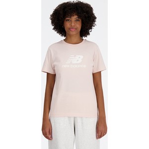 Bluzka New Balance z bawełny w sportowym stylu z krótkim rękawem