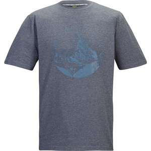 Niebieski t-shirt Killtec z nadrukiem z bawełny