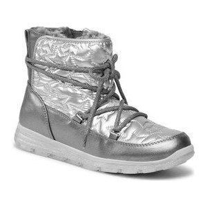 Srebrne buty dziecięce zimowe Mayoral sznurowane