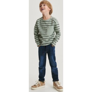 Granatowe spodnie dziecięce Reserved dla chłopców
