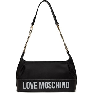 Czarna torebka Love Moschino matowa na ramię średnia