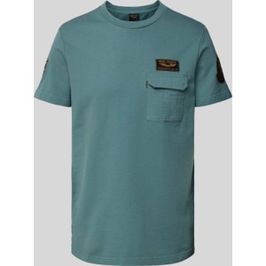 Zielony t-shirt Pme Legend (pall Mall) z bawełny z krótkim rękawem