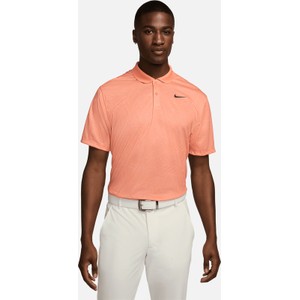 Pomarańczowa koszulka polo Nike z krótkim rękawem w sportowym stylu