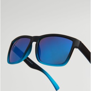 Cropp - Niebiesko-czarne okulary przeciwsłoneczne - niebieski