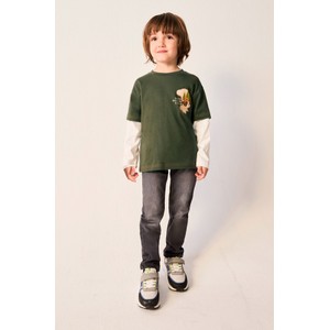 Zielona koszulka dziecięca Mayoral dla chłopców z bawełny