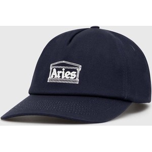 Granatowa czapka Aries z nadrukiem
