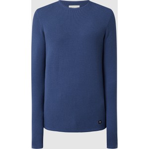 Niebieski sweter Tom Tailor Denim z bawełny w stylu casual