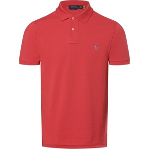 Czerwona koszulka polo POLO RALPH LAUREN z bawełny w stylu casual