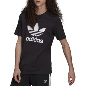 Czarny t-shirt Adidas z bawełny w sportowym stylu
