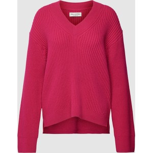Różowy sweter Marc O'Polo z bawełny w stylu casual