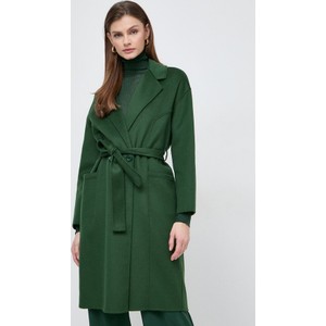 Zielony płaszcz Patrizia Pepe w stylu casual