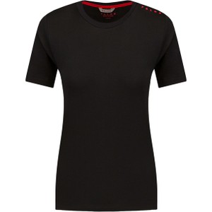 Czarny t-shirt Falke z krótkim rękawem