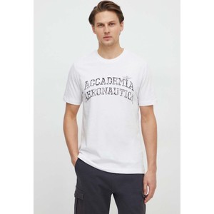 T-shirt Aeronautica Militare z nadrukiem w młodzieżowym stylu