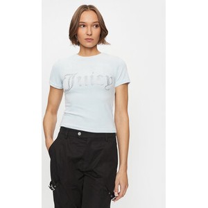 T-shirt Juicy Couture w młodzieżowym stylu z okrągłym dekoltem