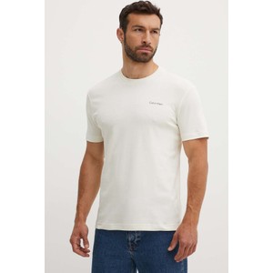 T-shirt Calvin Klein w stylu casual z bawełny z krótkim rękawem