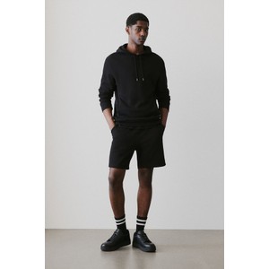 Czarne spodenki H & M w sportowym stylu z dresówki