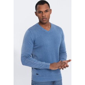Niebieski sweter Ombre w stylu casual