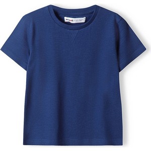 Granatowa koszulka dziecięca Minoti dla chłopców z bawełny