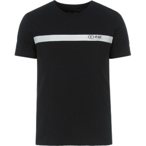 Czarny t-shirt Ochnik w młodzieżowym stylu z bawełny z krótkim rękawem