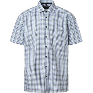 Granatowa koszula Andrew James w stylu casual z krótkim rękawem