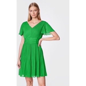 Zielona sukienka DKNY trapezowa mini
