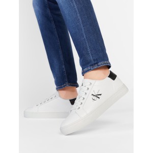 Sneakersy CALVIN KLEIN JEANS - Classic Cupsole Laceup Low Lth YM0YM00491 Bright White YAF