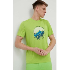 T-shirt Jack Wolfskin w sportowym stylu z nadrukiem
