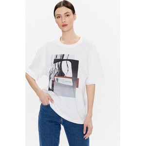 T-shirt Calvin Klein z krótkim rękawem z nadrukiem