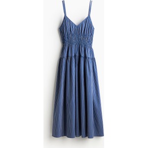 Niebieska sukienka H & M rozkloszowana z tkaniny