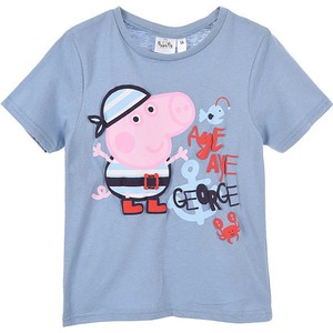 Niebieska bluzka dziecięca Peppa Pig dla dziewczynek z bawełny