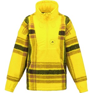 Żółta kurtka Adidas bez kaptura krótka w sportowym stylu