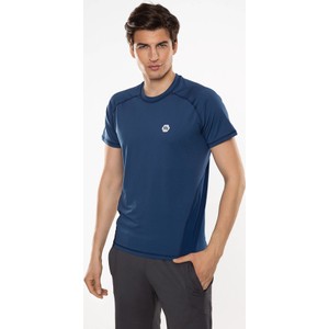Niebieski t-shirt Rough Radical w sportowym stylu z tkaniny