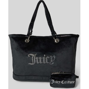 Czarna torebka Juicy Couture matowa duża na ramię